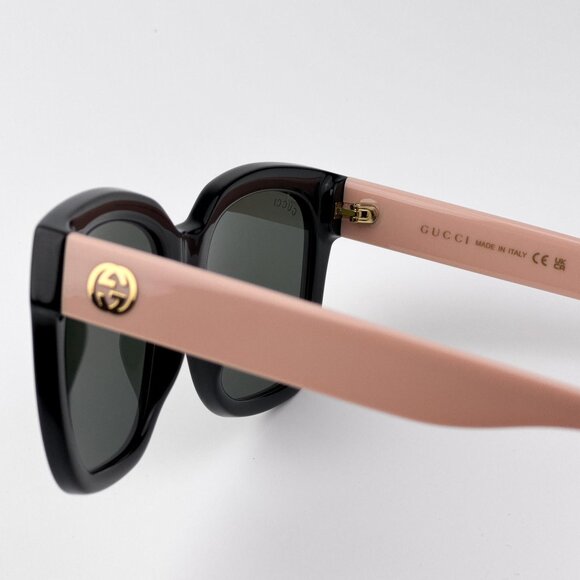 Gucci Women’s Sunglasses – Black & Nude Pink Square Frame | GG1338S 006 - Picture 7 of 11